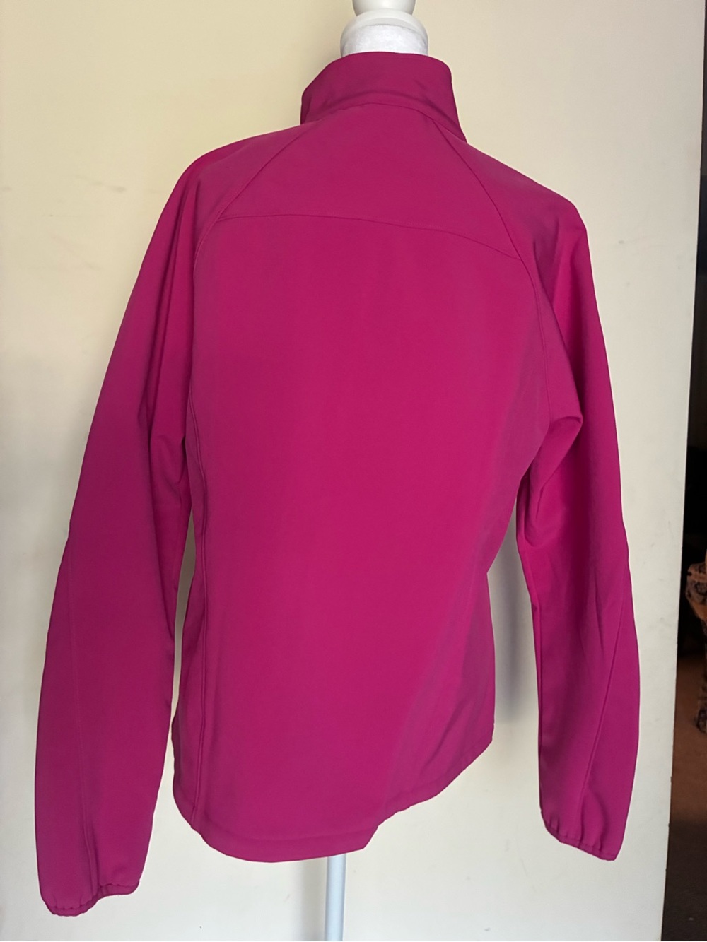 Fila Sport Hot Pink Fleece Lined Softshell Jacket Full Zip Women Size L - Picture 3 of 6